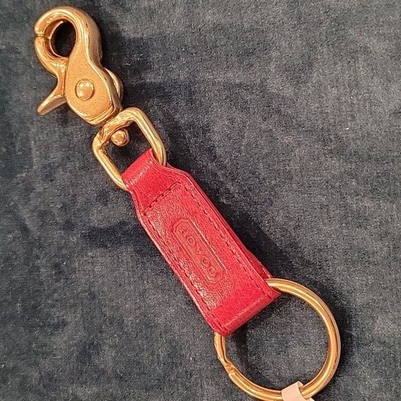 Coach Accessories Coach Leather Trigger Snap Key Ring Poshmark